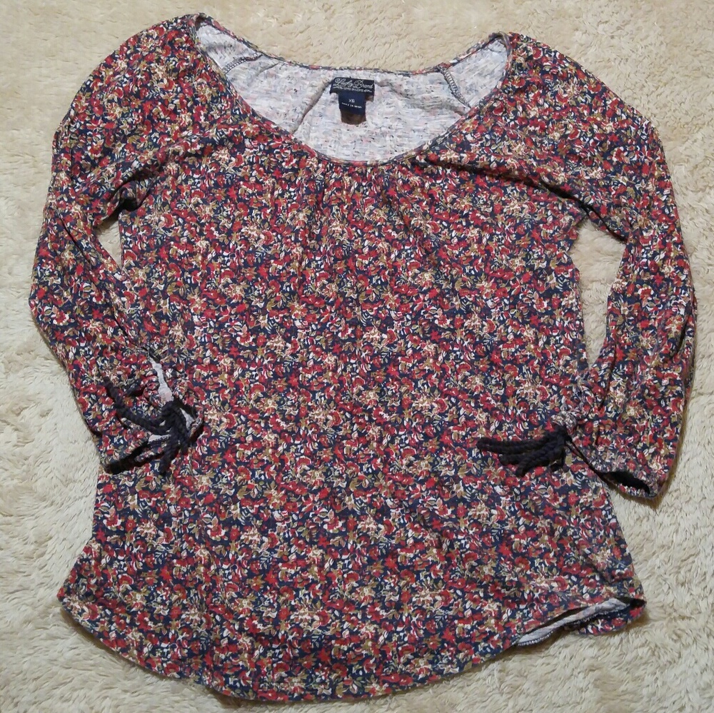 Lucky Brand Floral Knit Top